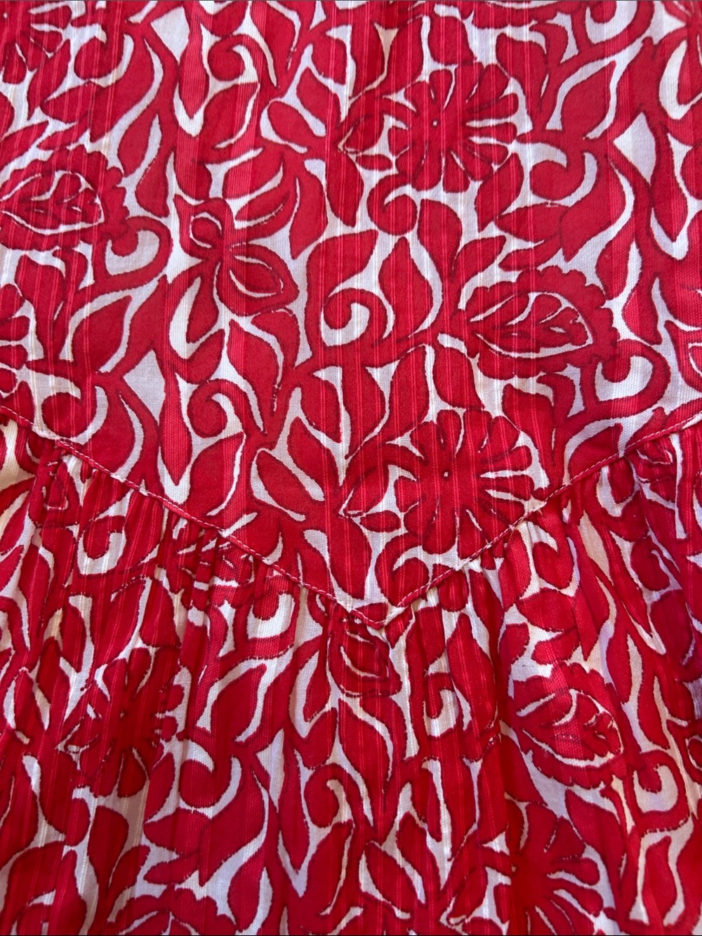 Vineyard Vines Red and White Floral Maxi Dress - Picture 6 of 7
